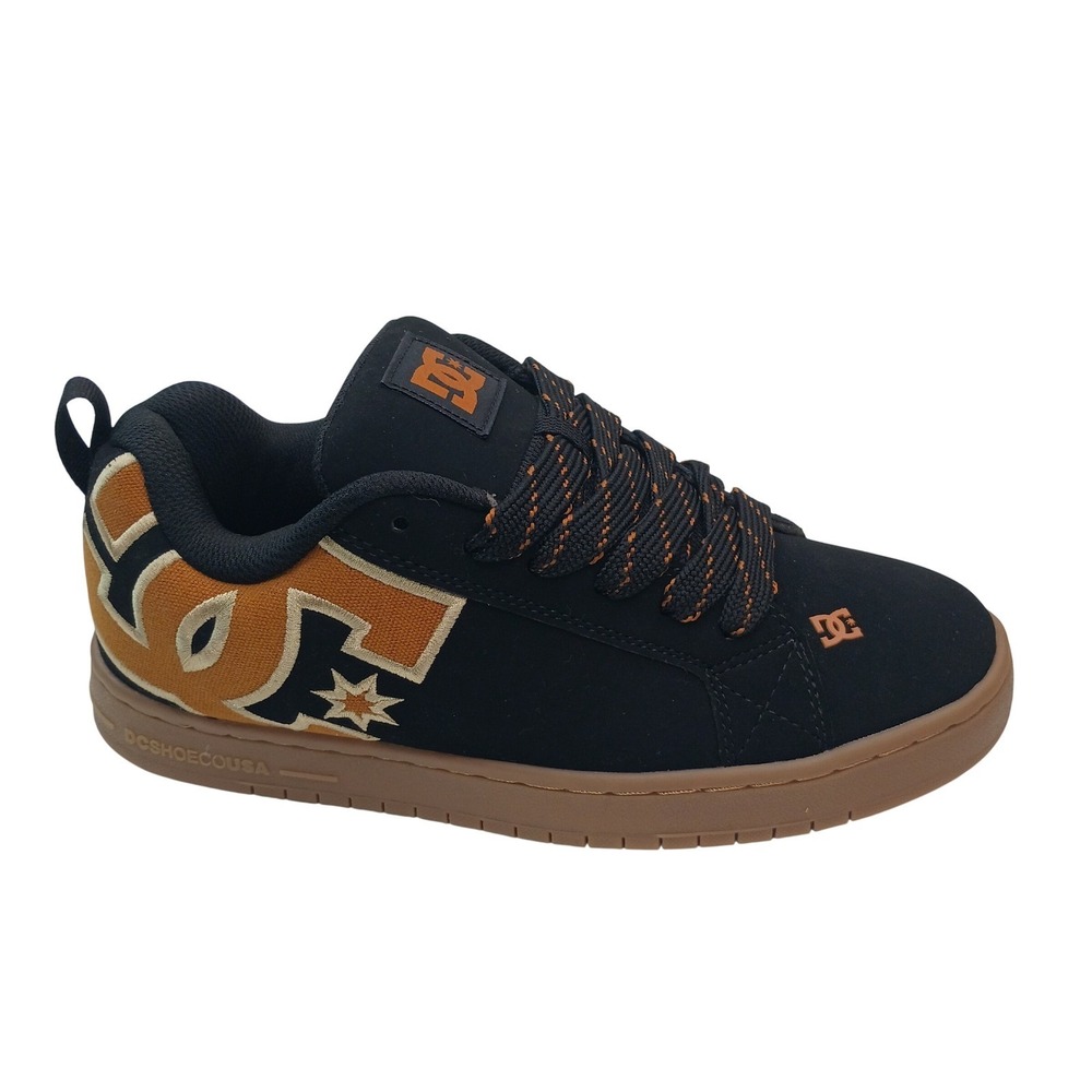 DC Shoes Court Graffik Black Gum Men Sz 8 Skate Sneaker RIGHT SHOE ONLY Amputee